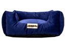 Cama Quadrada para Cachorro ou Gatos Super Luxo Luppet Azul Tamanho:M