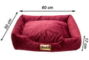 Cama Retangular para Cachorro ou Gato Luppet Super Luxo Bordo Tamanho:G