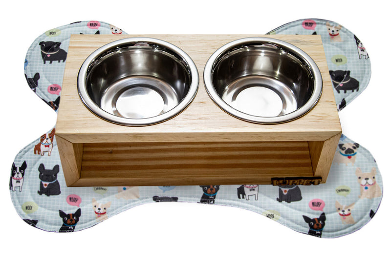 Kit Enxoval Completo para Cachorro 100% Impermeavel Luppet Azul Cachorrinho Tama