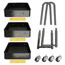 Carrinho multiuso organizador brinquedos sala cozinha manicure 3 prateleiras