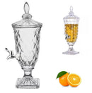 2 Liter Crystal Drink Dispenser with Spigot Vintage