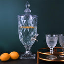2 Liter Crystal Drink Dispenser with Spigot Vintage
