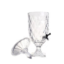 2 Liter Crystal Drink Dispenser with Spigot Vintage