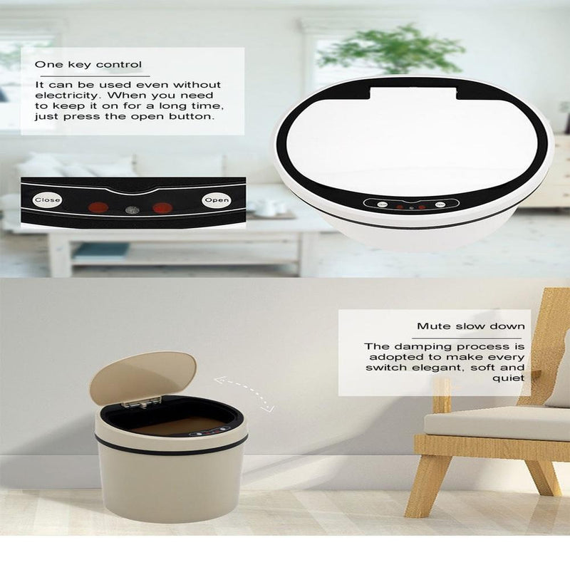 Lixeira Automatica Branca 12 Litros Sensor Inteligente
