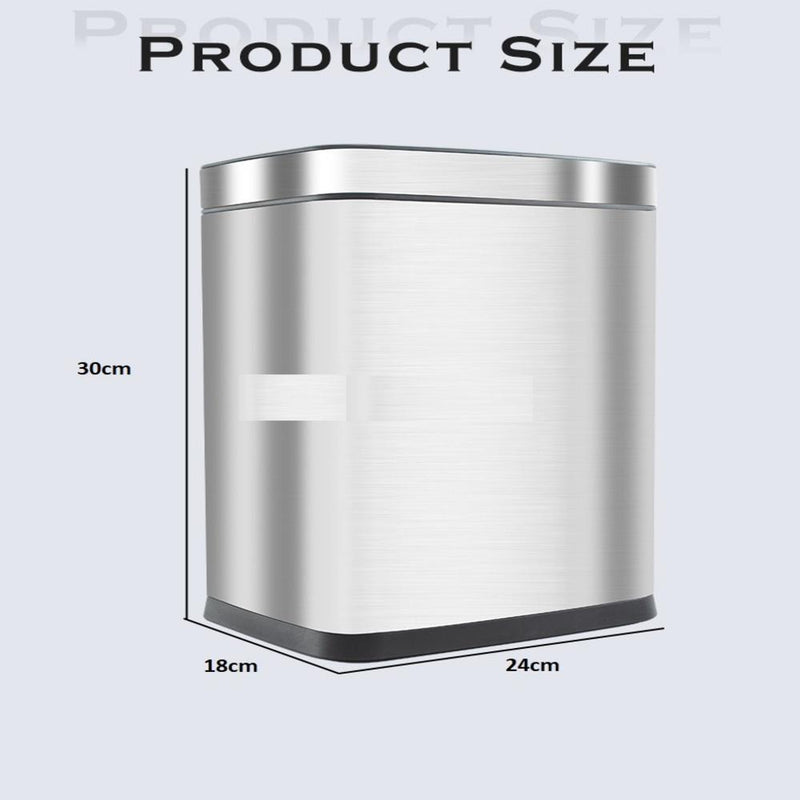 Lixeira de Escritório  10L Sem Tampa para Banheiro e Cozinha