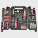 Kit Ferramentas 142 Peças Maleta Chaves Martelo Soquetes
