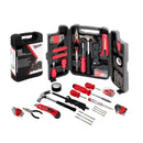 Kit Ferramentas 142 Peças Maleta Chaves Martelo Soquetes