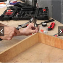 Kit Ferramentas 142 Peças Maleta Chaves Martelo Soquetes