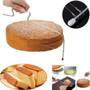 Cortador Nivelador Fatiador de Bolo Fio Duplo Ajustável em Inox