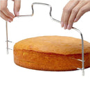 Cortador Nivelador Fatiador de Bolo Fio Duplo Ajustável em Inox