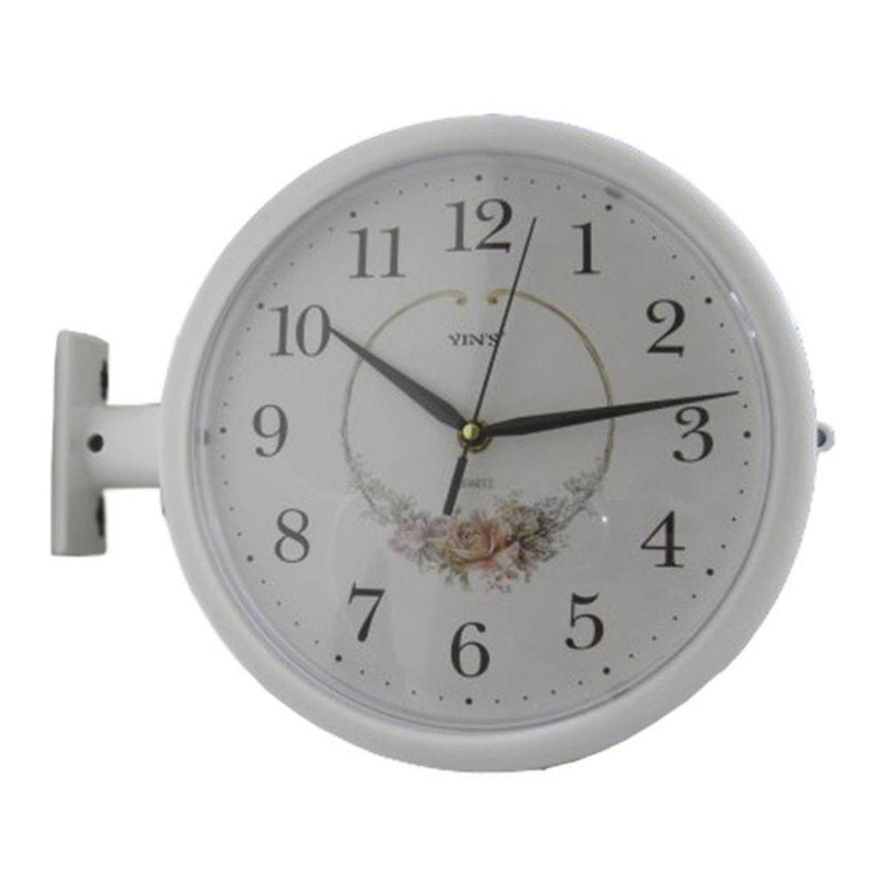 Relógio de Parede Dupla Face – Estação de Trem Vintage Retrô