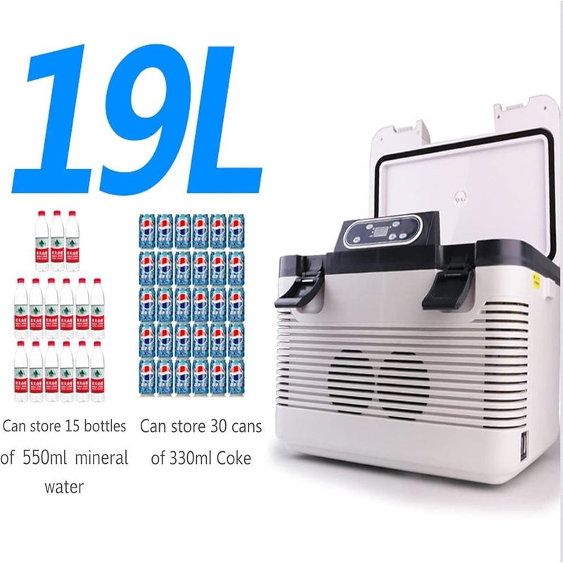 Geladeira 19 litros refrigerador portátil mini cooler 19l aquece resfria frigobar