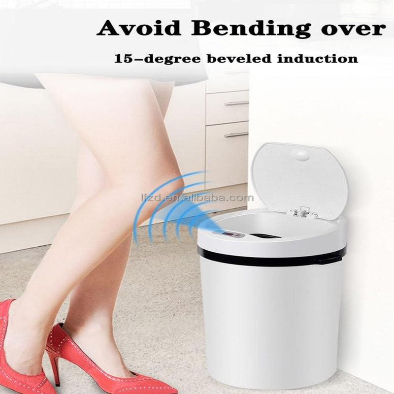 Lixeira Automática Sensor 9L Azul Banheiro Cozinha