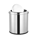 Lixeira Inox 8L Pedal Retro Banheiro e Cozinha