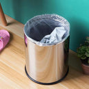 Lixeira Inox 8L Pedal Retro Banheiro e Cozinha