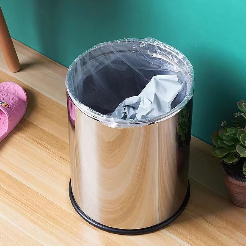 Lixeira Inox 8L Pedal Retro Banheiro e Cozinha