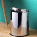 Lixeira Inox 8L Pedal Retro Banheiro e Cozinha