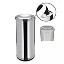 Lixeira Inox Basculante 30L Tampa Giratória Cozinha Banheiro