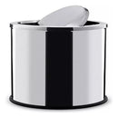 Lixeira Inox Basculante 30L Tampa Giratória Cozinha Banheiro