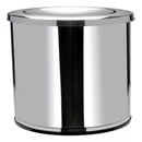 Lixeira Inox Basculante 30L Tampa Giratória Cozinha Banheiro
