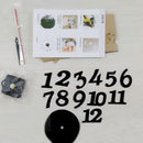 Relógio de Parede 3D 50cm Preto - Luxo e Decoração