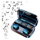 FONE DE OUVIDO BLUETOOTH TWS RESISTENTE A AGUA VISOR LED M10