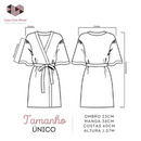 Roupão Adulto Pique 100% Algodão For