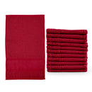 Kit 12 toalhas de lavabo social Vermelho Veludo (800SOCIAL009)