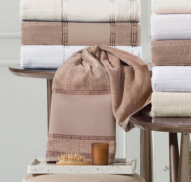 Kit 12 toalhas Bellarte Social Para Lavabo Nude