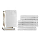 Kit 12 toalhas Bellarte Social Para Lavabo Branco