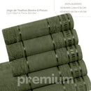 Jogo de toalha de banho 5 peças premium Oliva