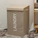 Cesto organizador dobravel lavanderia 60 litros roupa suja banheiro quarto tampa