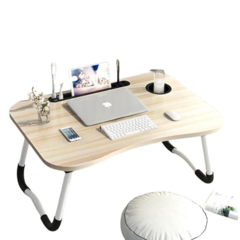 Mesa para Notebook com USB Ventilador e Iluminação Home Office para Cama ou Sofá Dobrável