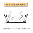 Mesa para Notebook com USB Ventilador e Iluminação Home Office para Cama ou Sofá Dobrável