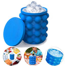 Forma de Gelo Silicone 120 Cubos 4 em 1 Multiuso Ice Magic