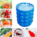Forma de Gelo Silicone 120 Cubos 4 em 1 Multiuso Ice Magic