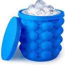 Forma de Gelo Silicone 120 Cubos 4 em 1 Multiuso Ice Magic