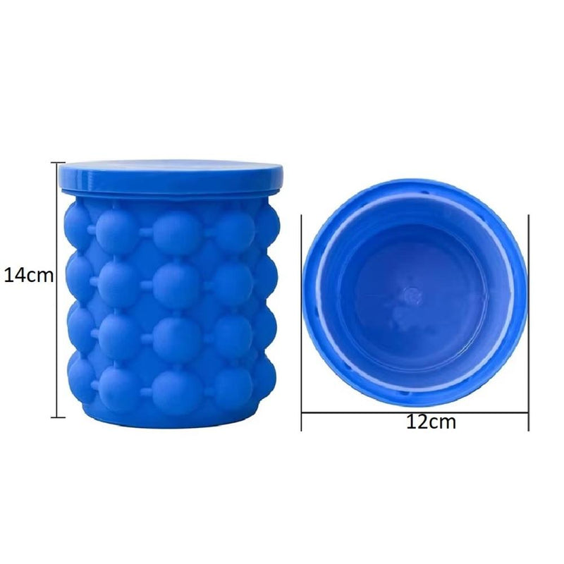 Forma de Gelo Silicone 120 Cubos 4 em 1 Multiuso Ice Magic