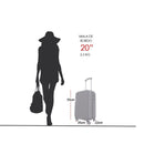 Mala de Viagem Rígida ABS Pequena com Giro 360 e Cadeado Cor:Preto;Tamanho:U