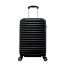 Mala de Viagem Rígida ABS Pequena com Giro 360 e Cadeado Cor:Preto;Tamanho:U