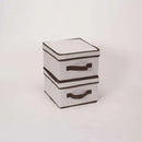 Caixa Organizadora Dobrável com Tampa para Roupas e Toalhas