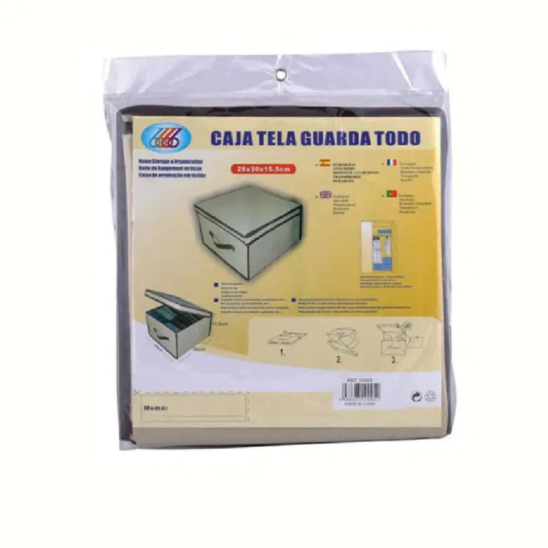 Caixa Organizadora Dobrável com Tampa para Roupas e Toalhas