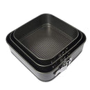 KIT 3 FORMA BOLO TORTA FUNDO REMOVIVEL ASSADEIRA QUADRADA ANTIADERENTE MULTIUSO