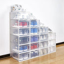 Kit 6 Caixas Empilháveis para Sapatos  Organizador Dobrável Cor:Laranja;Tamanh