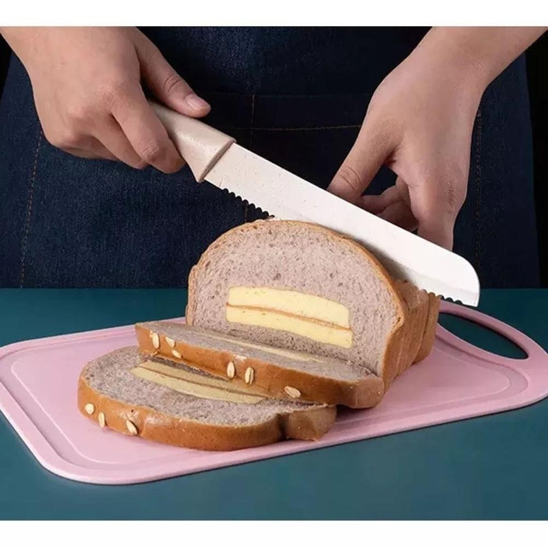 Kit Facas e Utensílios Gourmet 6 Peças em Aço Inox Coloridas