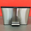 Lixeira Tripla Coleta Seletiva Inox 30 Litros