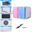 Mini Geladeira Frigobar 2 em 1 12V 4L para Casa e Carro