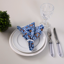 Kit 2 Guardanapos de Tecido Estampado Allegra 2 Peças 35cm x 35cm 100% Poliést