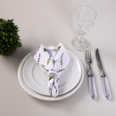 Kit 2 Guardanapos de Tecido Estampado Allegra 2 Peças 35cm x 35cm 100% Poliést