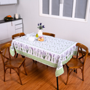 Toalha de Mesa Estampada Allegra 1 Peça 8 Lugares 100% Poliéster - Lavanda (VE